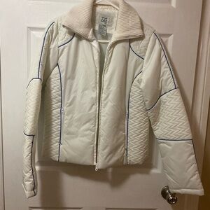 725 Women's White Quilted Ski Jacket
